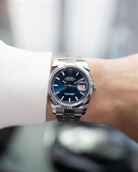 rolex 11623 blue dial wrist|Rolex datejust 36 116234.